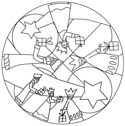 10000 Coloriages Mandala Drie Koningen V½tvarka Pinterest