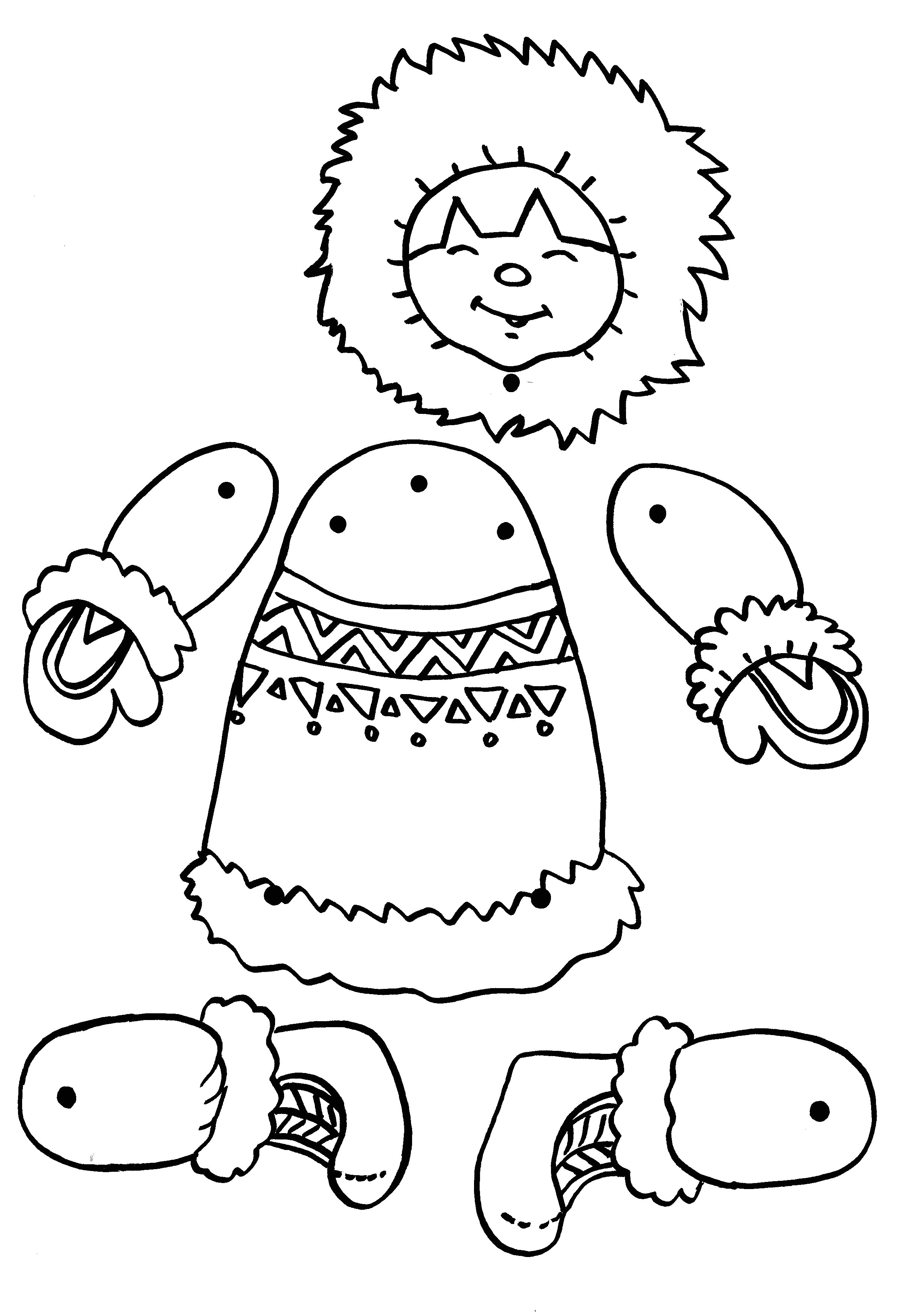 Activité Coloriage Maternelle Coloriage Esquimaux