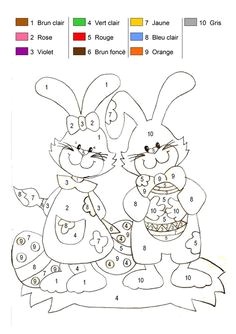 Activité Coloriage Maternelle Coloriage Magique Le Lapin De P¢ques Se Repose