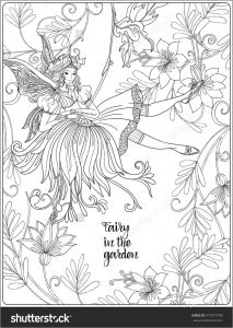 Carnet De Coloriage Adulte Fairy with butterfly Wings On Swing On Me Val Floral Background