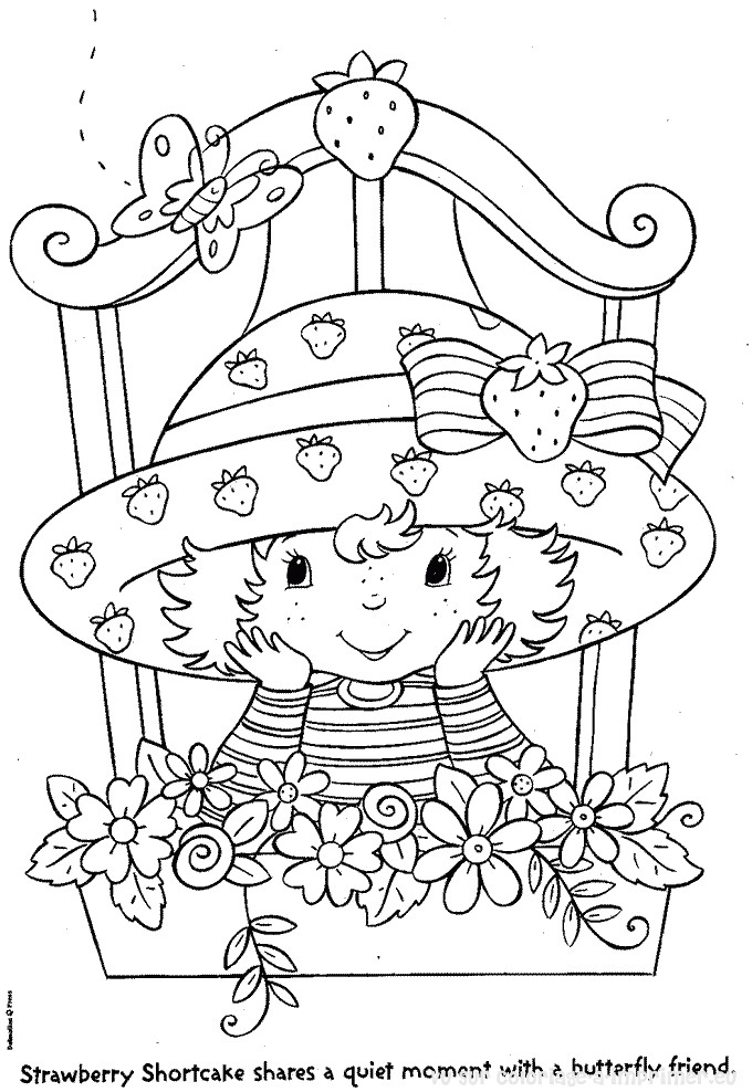 Charlotte Au Fraise Coloriage Coloriage Charlotte Aux Fraises   Colorier Dessin   Imprimer
