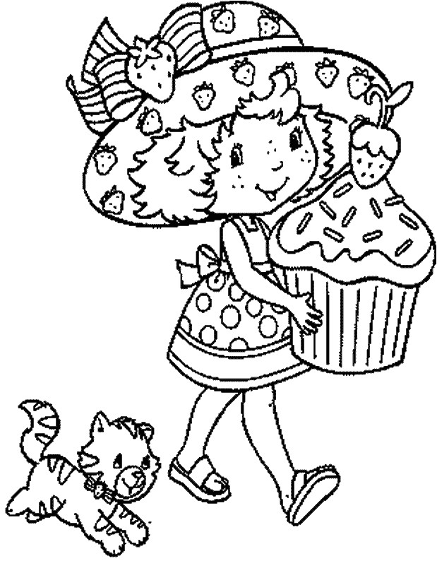 Charlotte Au Fraise Coloriage Free Color Pages