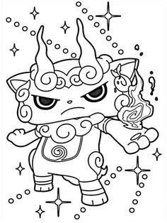 Coloriage 2 Ans à Imprimer Coloriages   Imprimer Des Personnages Fascinants De Yo Kai Watch