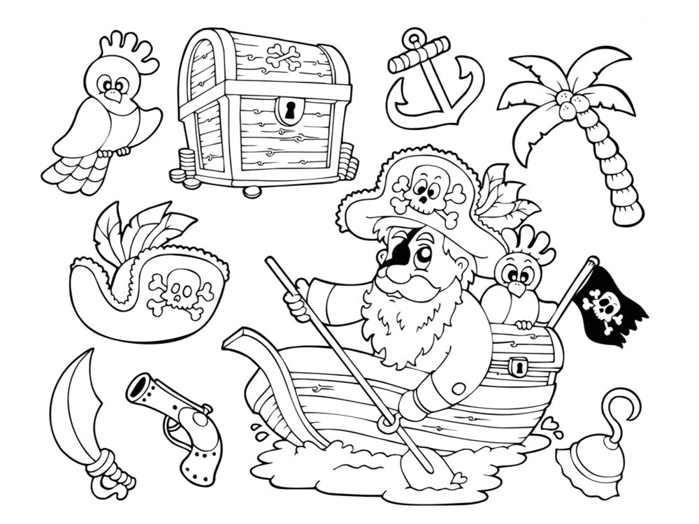 Coloriage 3 Ans à Imprimer Coloriage Pirate 25 Dessins   Imprimer