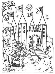 Coloriage à Imprimer Chateau De Princesse Dessin Ch¢teau Hanté A Colorier
