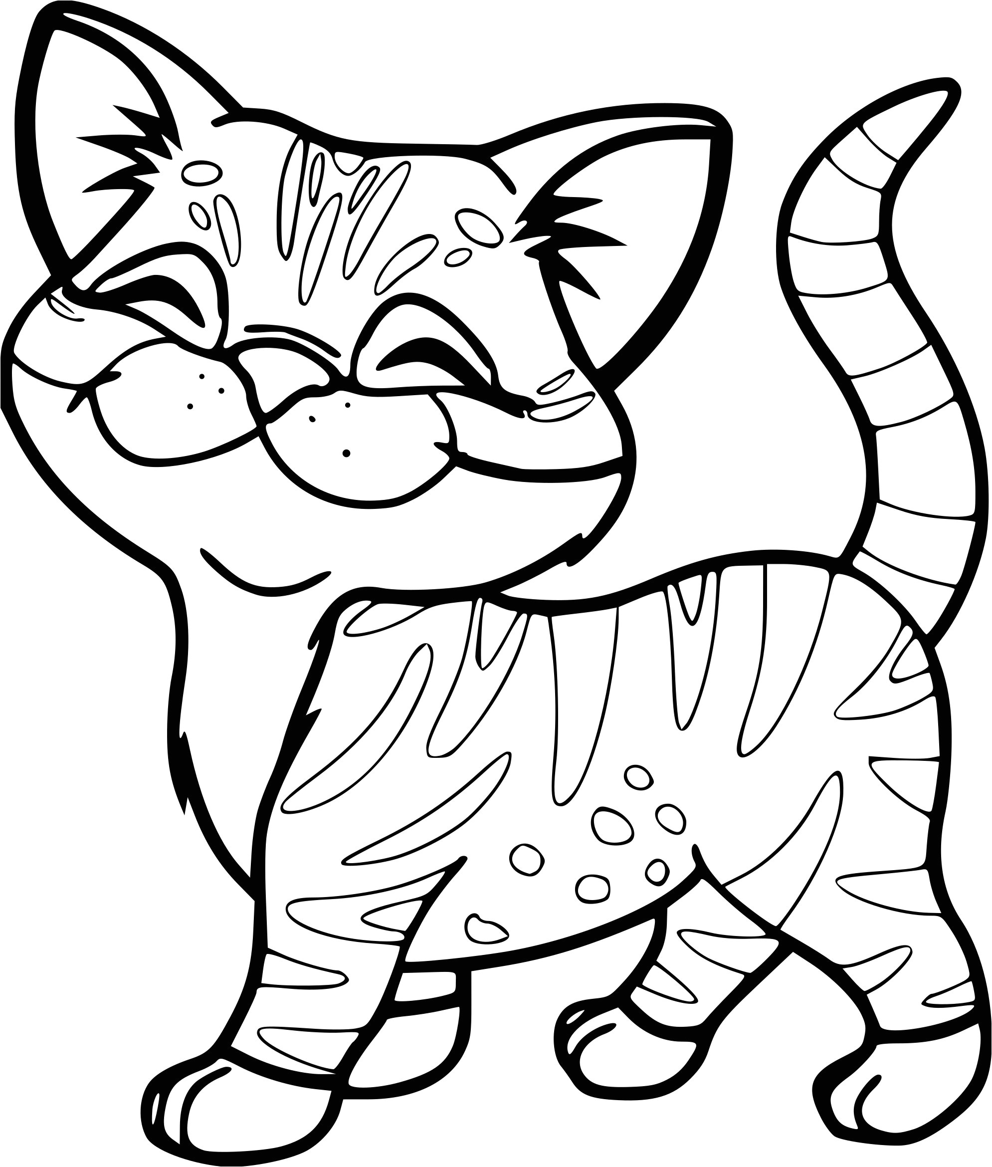 Coloriage A Imprimer Chatons Trop Mignons Dessin De Chat Trop Mignon Et Facile Fantastique Construction Image