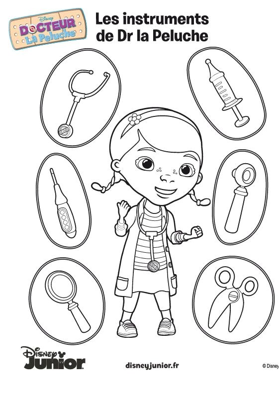 Coloriage à Imprimer Docteur La Peluche Coloriage De Docteur La Peluche © Disney Ecole