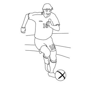 Coloriage à Imprimer Footballeurs Coloriage De Footballeur Professionnel