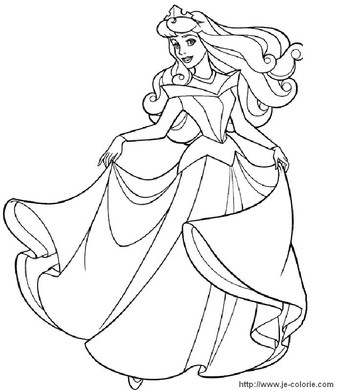 Coloriage à Imprimer La Belle Au Bois Dormant Coloriage Princesse Belle Au Bois Dormant