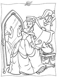 Coloriage à Imprimer La Belle Et La Bete Jeux De Rapunzel Az Coloriage