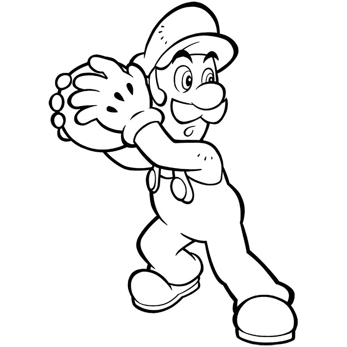 Coloriage à Imprimer Mario Et Luigi Luigi Et Mario Az Coloriage