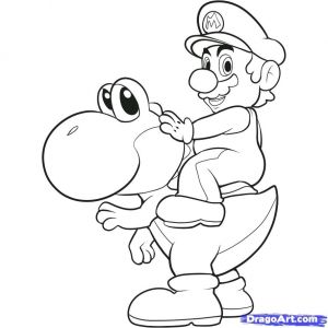 Coloriage à Imprimer Mario Et Luigi Mario Kart Wii Coloriage