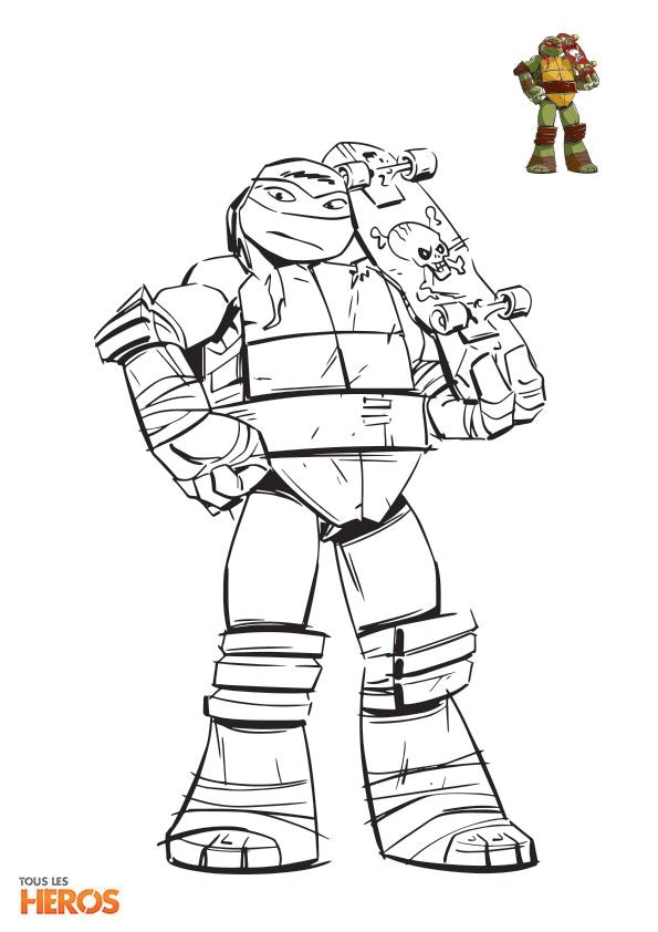 Coloriage à Imprimer tortues Ninja 206 Best Coloriages De Tlh Images On Pinterest