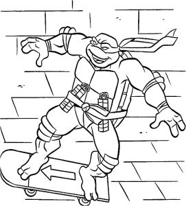 Coloriage à Imprimer tortues Ninja Coloriage  Dessiner Une tortue
