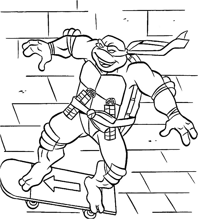 Coloriage à Imprimer tortues Ninja Coloriage  Dessiner Une tortue