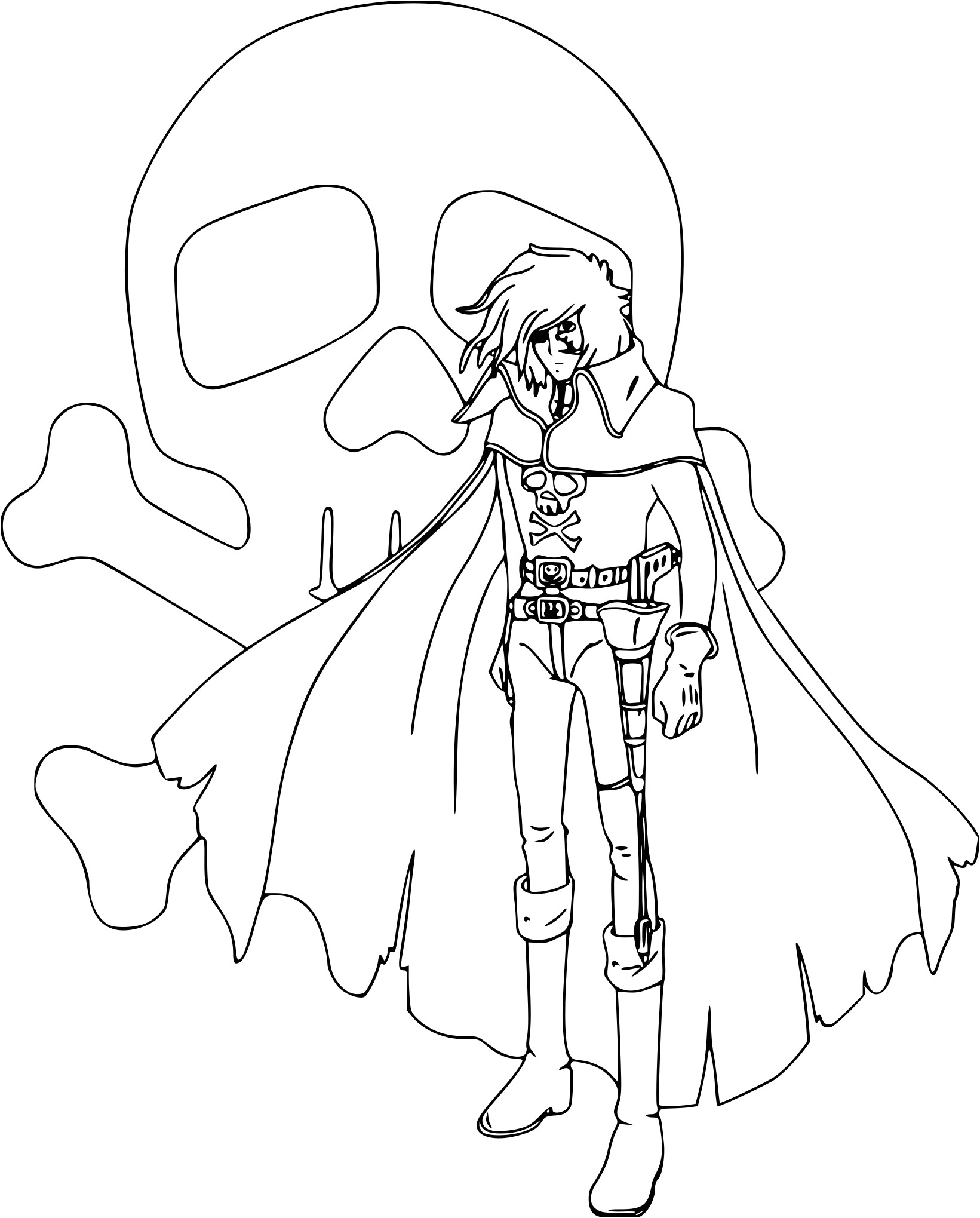 Coloriage Albator Coloriage D Albator   Imprimer Sur Coloriage De