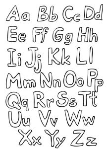 Coloriage Alphabet Complet A Imprimer Coloriges Alphabet Colorier Les Lettres écriture De Lettres