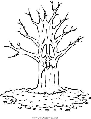 Coloriage Arbre Sans Feuille Arbre Sans Feuille Coloriage