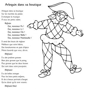 Coloriage Arlequin Maternelle Arlequin En Maternelle Projet Pluridisciplinaire La Classe Des