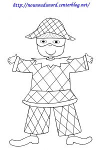 Coloriage Arlequin Maternelle Coloriage Arlequin Dessiné Par Nounoudunord