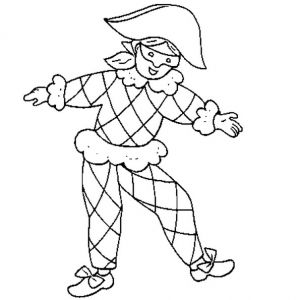 Coloriage Arlequin Maternelle Coloriage Arlequin Maternelle En Ligne Gratuit Imprimer