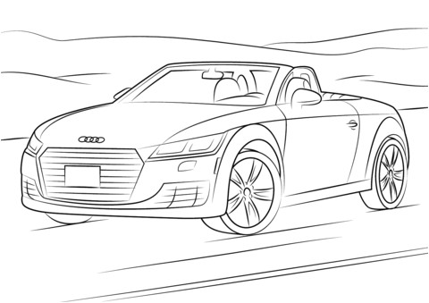 Coloriage Audi R8 Coloriage Audi Tt