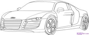 Coloriage Audi R8 Step 5 How to Draw An Audi R8