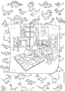 Coloriage Avec Modèle à Imprimer Dessin De Chambre De Bebe Ides