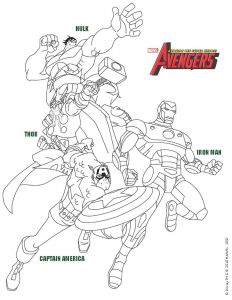 Coloriage Avenger Coloriage Les Avengers Colorier