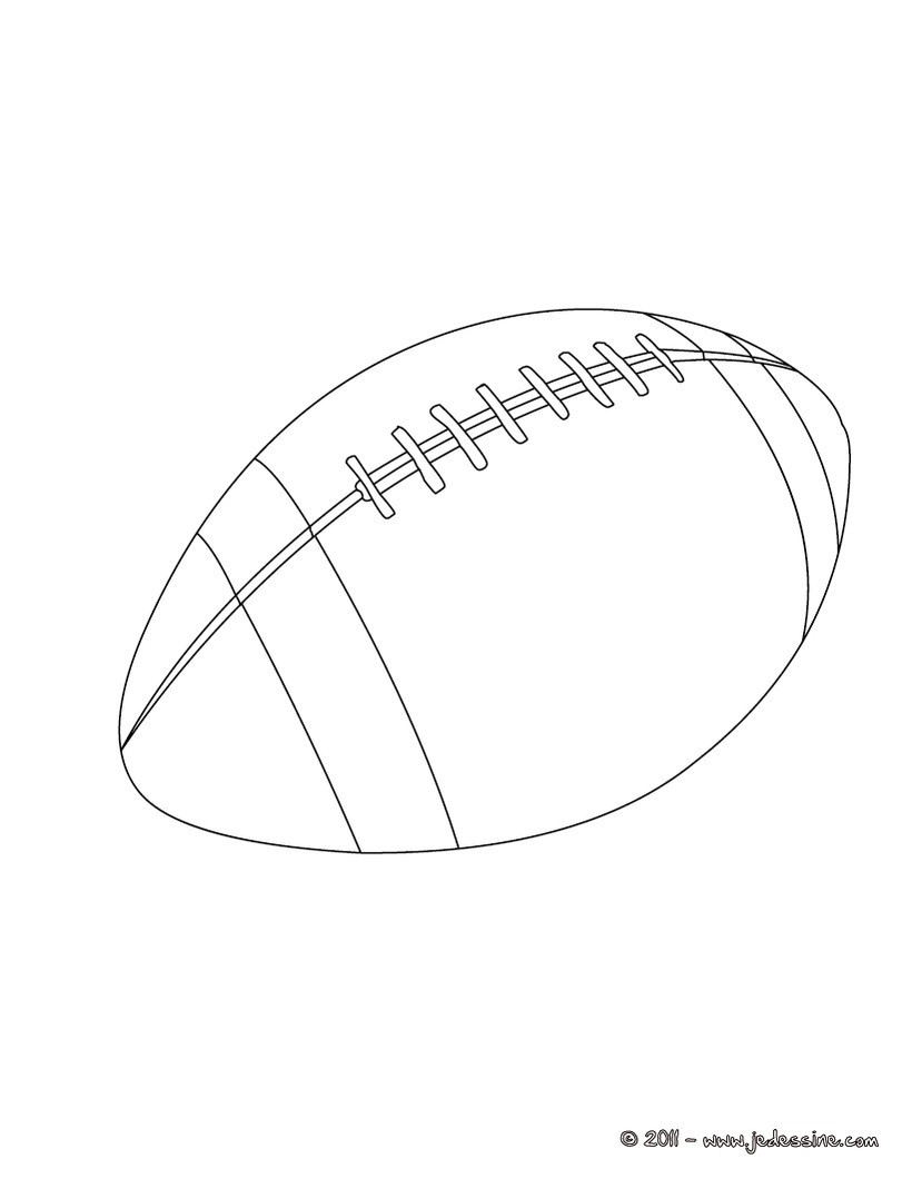 Coloriage Ballon De Rugby Gratuit Coloriage Enfant Rugbyman France