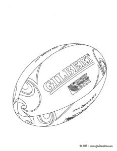 Coloriage Ballon De Rugby Gratuit Coloriage Enfant Rugbyman France