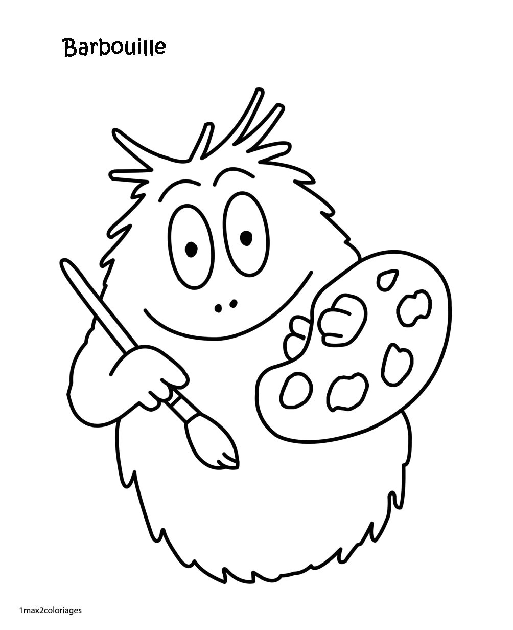 Coloriage Barbapapa à Imprimer Gratuit Coloriage Barbapapa Barbouille