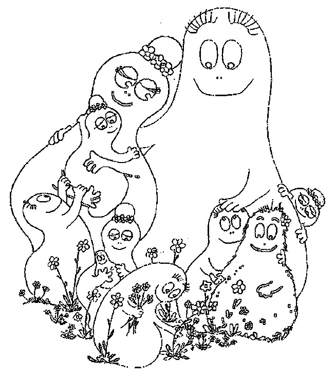 Coloriage Barbapapa à Imprimer Gratuit Dessin   Imprimer Du Net Coloriage Barbapapa