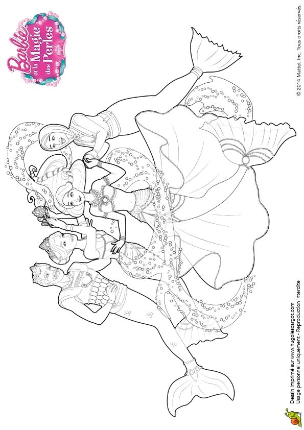 Coloriage Barbie Et La Magie Des Perles 340 Best Coloriages Barbie Images On Pinterest