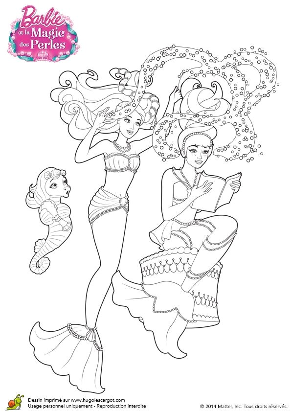 Coloriage Barbie Et La Magie Des Perles 340 Best Coloriages Barbie Images On Pinterest