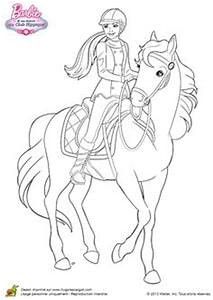 Coloriage Barbie Et son Cheval Coloriage Barbie Avec B£©b£©