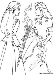 Coloriage Barbie Et son Cheval Dessins Gratuits Colorier Coloriage Princesse Barbie Imprimer