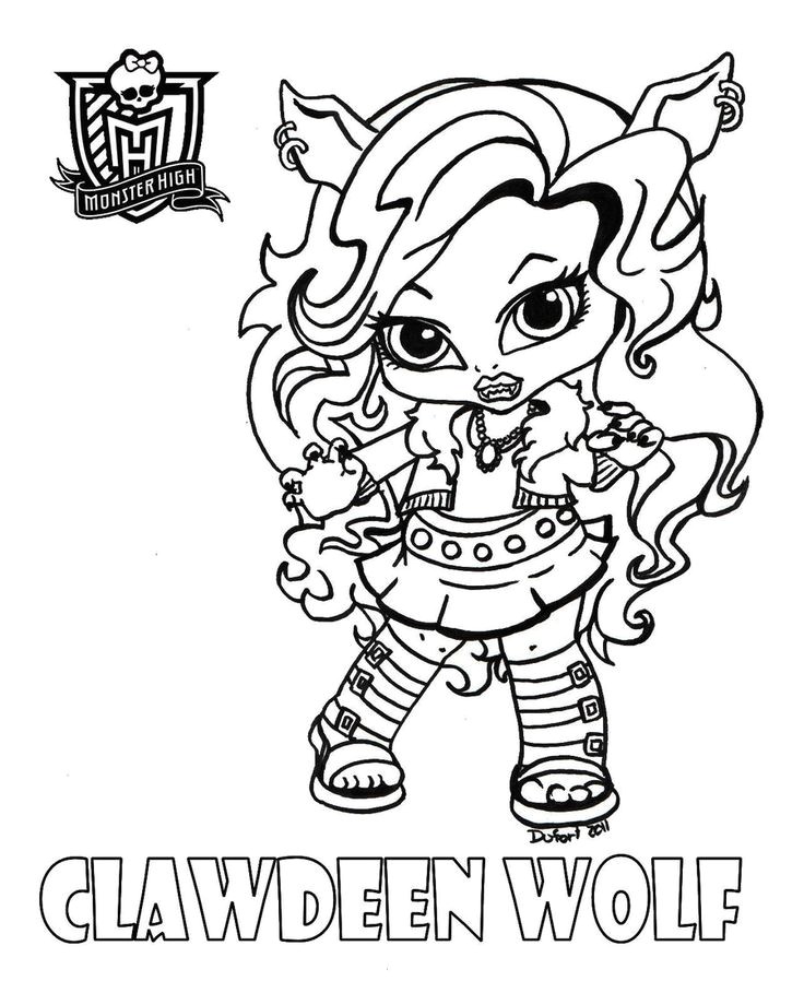Coloriage Bébé Monster High 60 Best Corloring Pages Images On Pinterest
