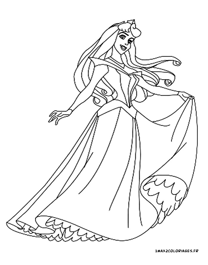 Coloriage Belle Au Bois Dormant A Imprimer Gratuit Coloriage Princesse Belle Au Bois Dormant