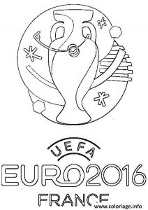 Coloriage Billet Euro Coloriage Logo Euro 2016 France Football Foot Dessin   Imprimer