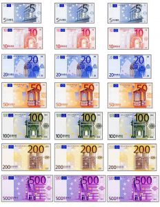 Coloriage Billet Euro Imprimer Des Faux Billets Pour Enfants ass Mat