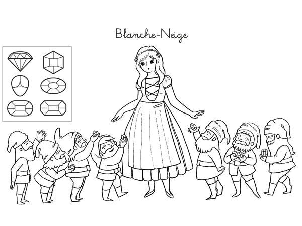 Coloriage Blanche Neige Et Les 7 Nains à Imprimer 48 Best Ptines Contes Histoires Chansons Images On Pinterest