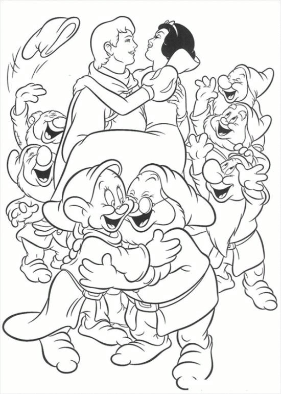 Coloriage Blanche Neige Et Les 7 Nains à Imprimer Les 525 Meilleures Images Du Tableau Disney S Princess Coloring