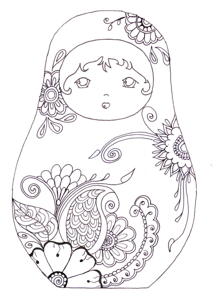 Coloriage Blé 164 Best Babushka Matryoshka Images On Pinterest