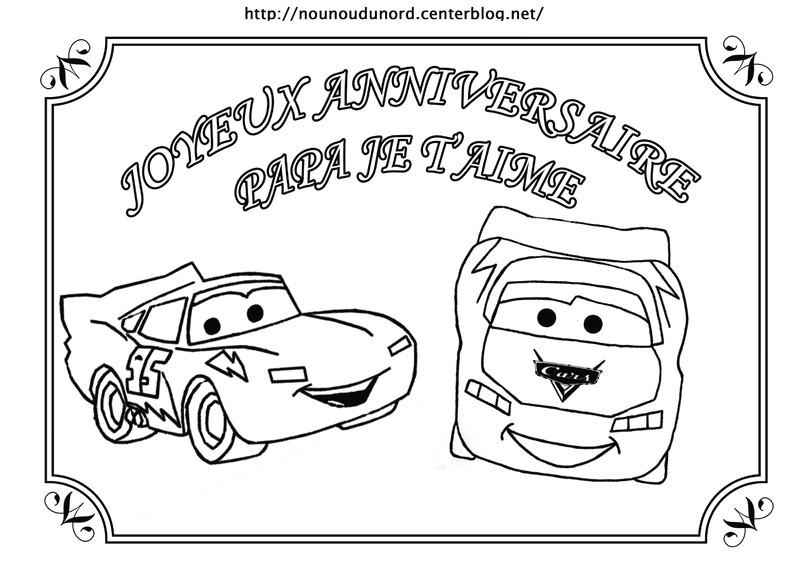 Coloriage Bon Anniversaire Papy Coloriage Joyeux Anniversaire Papa