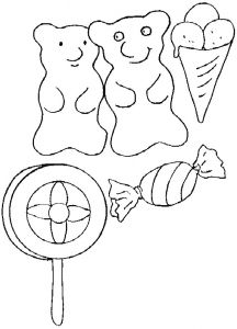 Coloriage Bonbon Haribo Dessin Colorier Bonbon Haribo