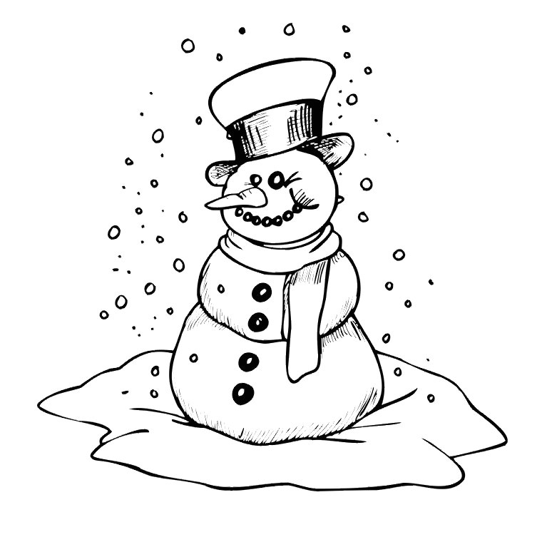 Coloriage Bonhomme De Neige A Imprimer Gratuit Coloriage Bonhomme De Neige Noel