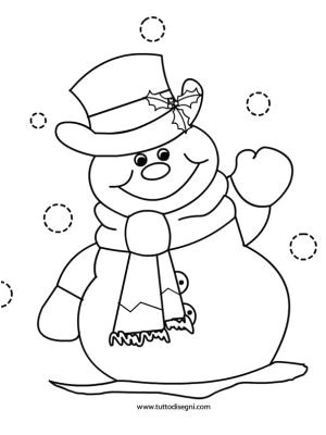 Coloriage Bonhomme De Neige A Imprimer Gratuit Pupazzo Neve Navidad Pinterest