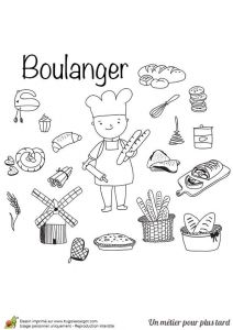 Coloriage Boulangerie 79 Best Coloriage Métier Images On Pinterest