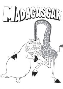 Coloriage Boxeur Dessin Colorier De Melman Et Gloria tout Contents